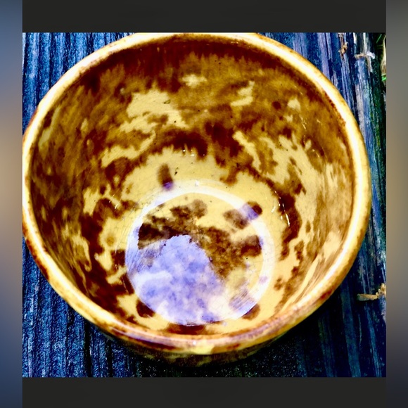 19th Century Antique Melt Glazed Custard Cup - Picture 6 of 10